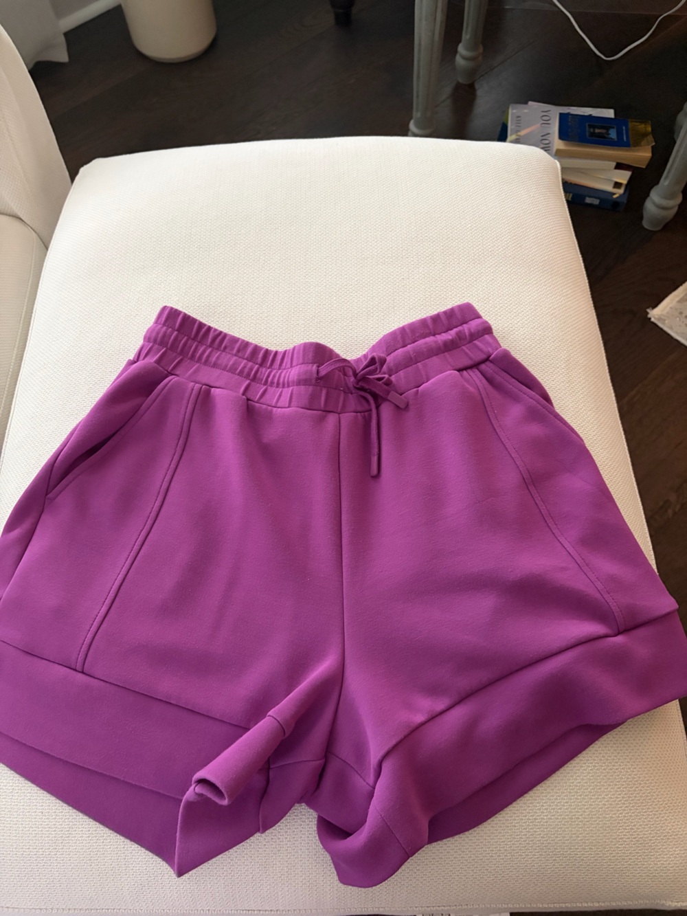 Varley Violet-Purple Athletic Drawstring Shorts